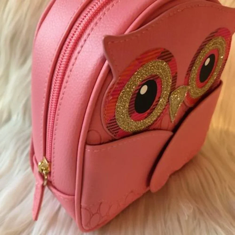 Bath & Body Works Pink Owl Cosmetic Bag